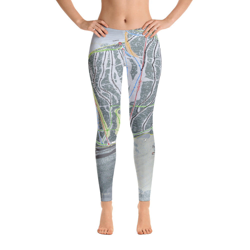 Pajarito, New Mexico Ski Trail Map Women's Base Layer Bottom - Powderaddicts