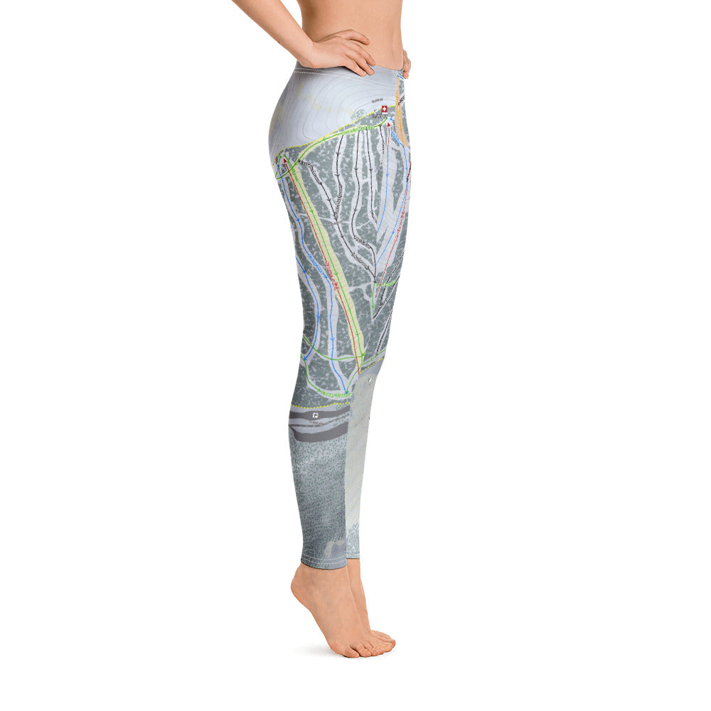 Pajarito, New Mexico Ski Trail Map Women's Base Layer Bottom - Powderaddicts