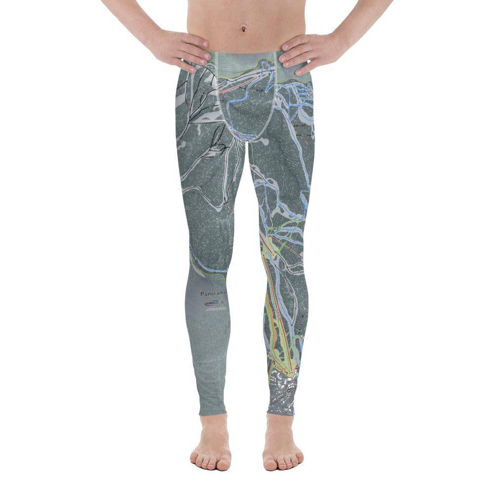 Panorama, British Columbia Ski Trail Map Men's Base Layer Bottom