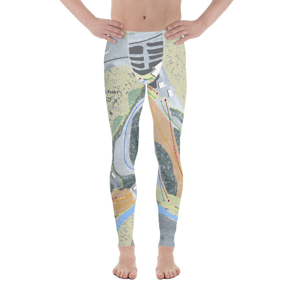 Paoli Peaks, Indiana Ski Trail Map Men's Base Layer Bottom