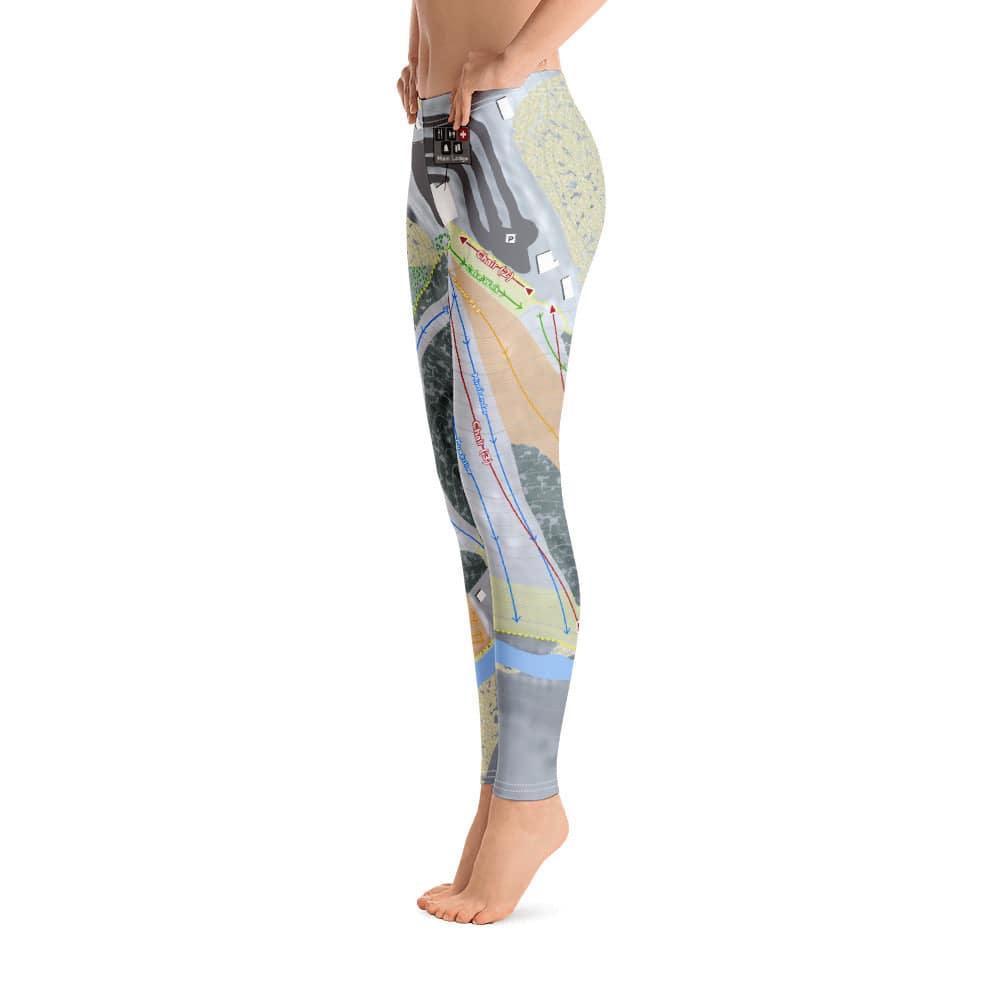 Paoli Peaks, Indiana Ski Trail Map Women's Base Layer Bottom - Powderaddicts