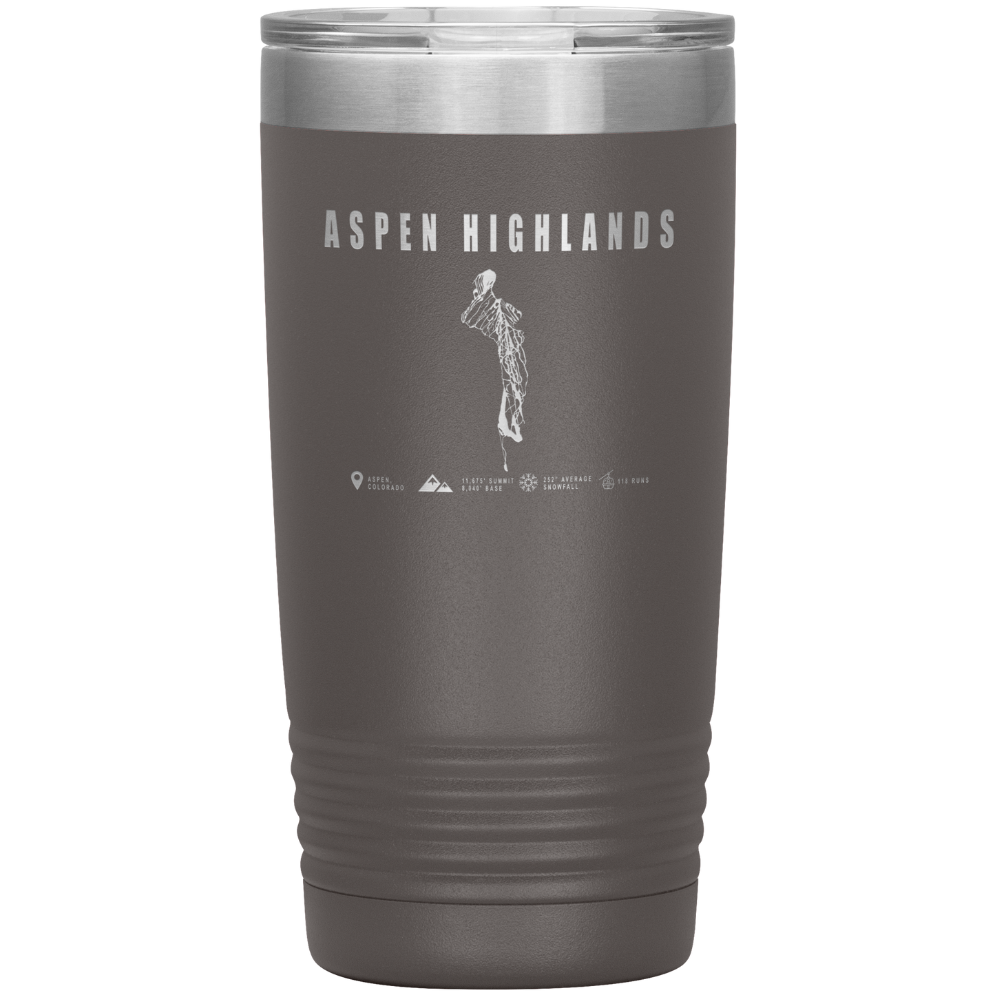 Aspen Highlands, Colorado Ski Resort 20oz Tumbler - Powderaddicts