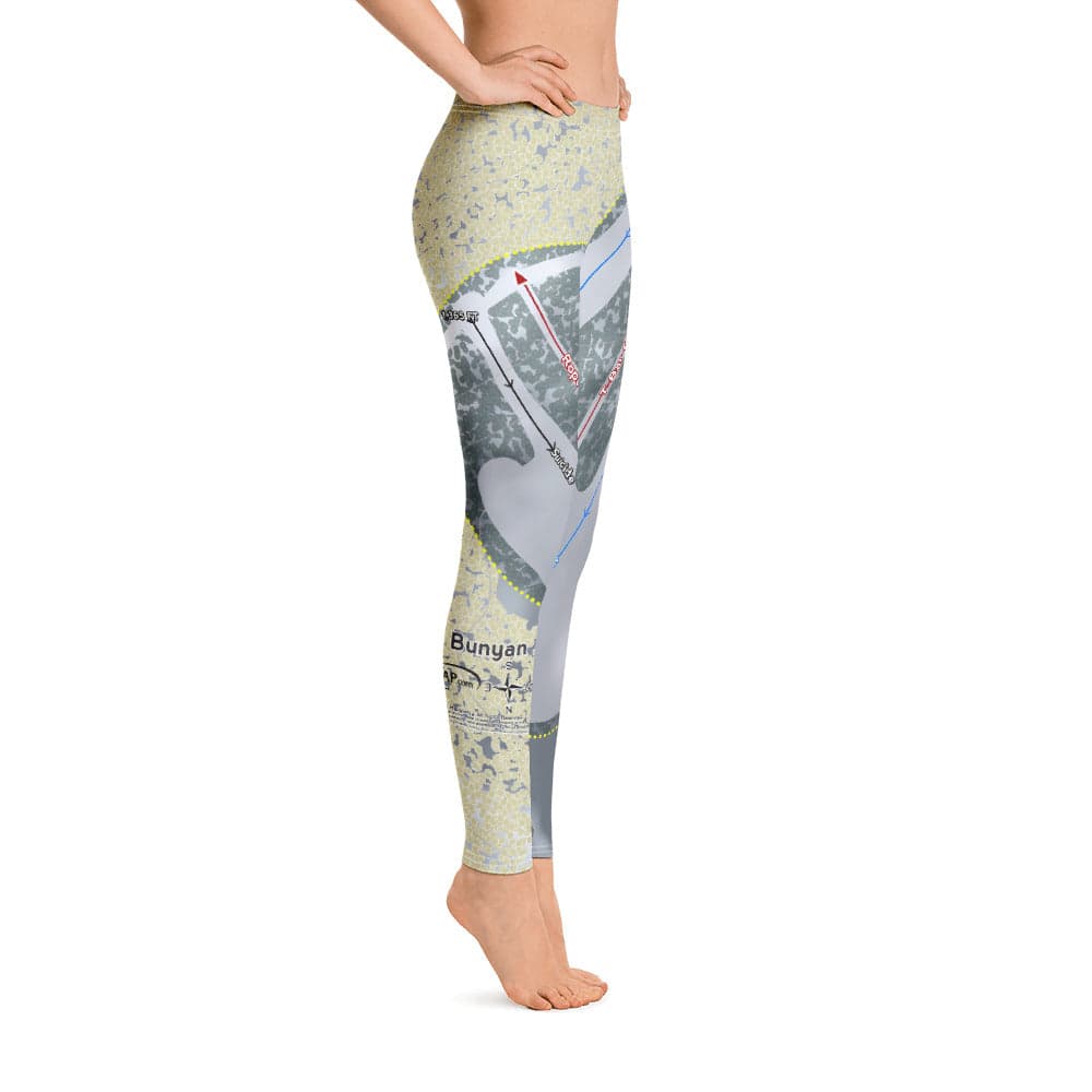 Paul Bunyan, Wisconsin Ski Trail Map Women's Base Layer Bottom - Powderaddicts