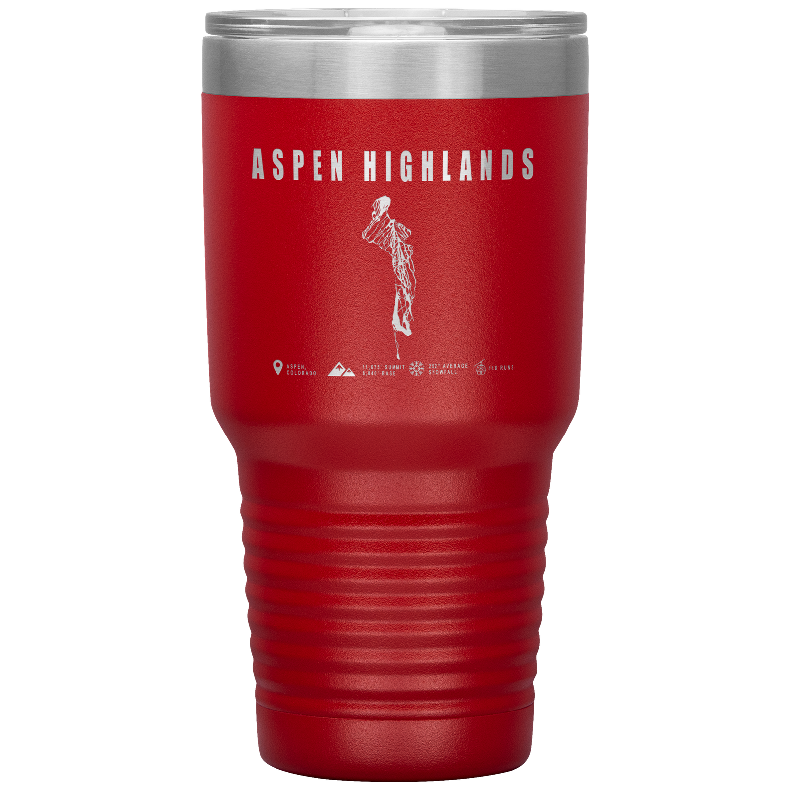 Aspen Highlands, Colorado Ski Resort 30oz Tumbler - Powderaddicts