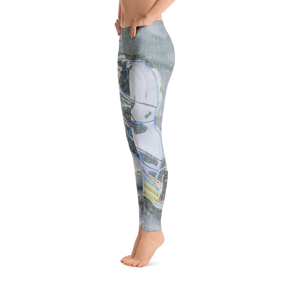 Pebble Creek, Idaho Ski Trail Map Women's Base Layer Bottom - Powderaddicts