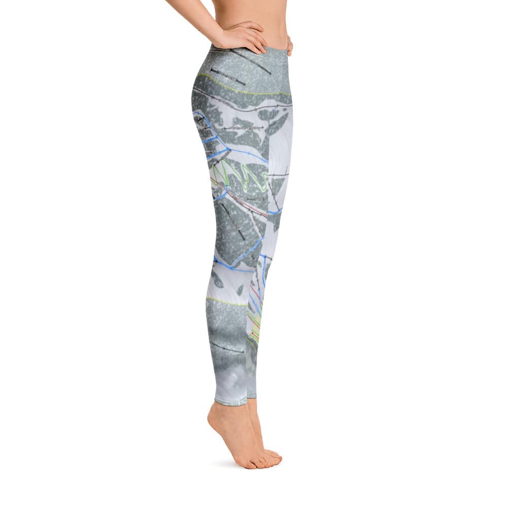 Pebble Creek, Idaho Ski Trail Map Women's Base Layer Bottom - Powderaddicts