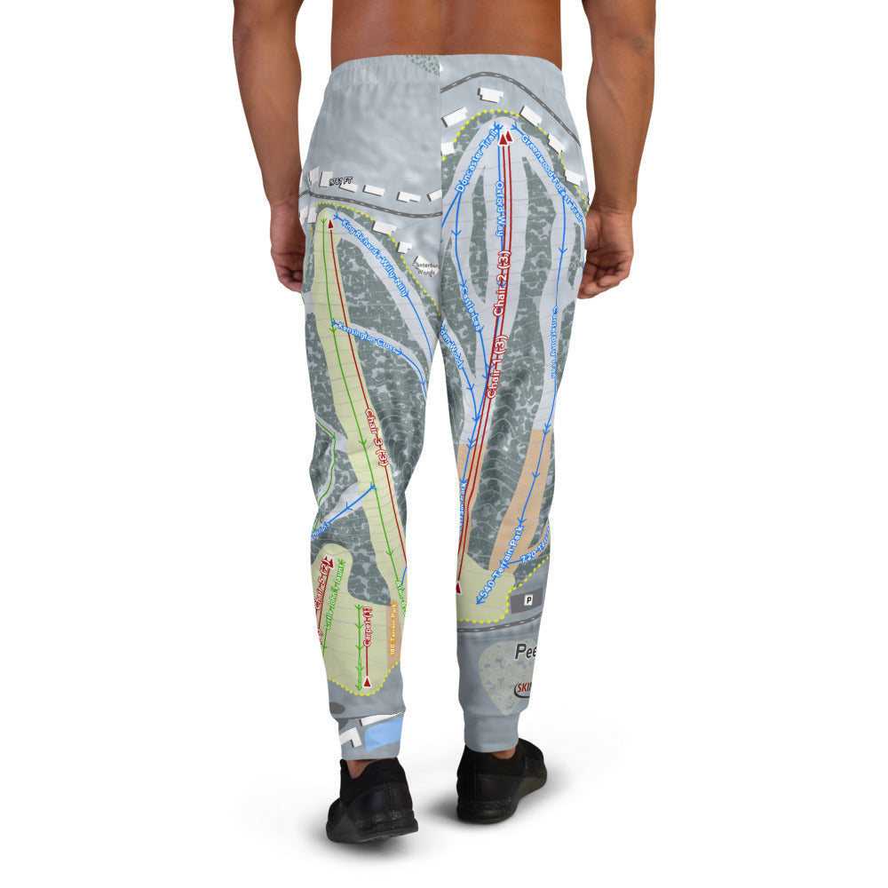 Peek'n Peak, New York Ski Trail Map Men's Mid-Layer - Powderaddicts