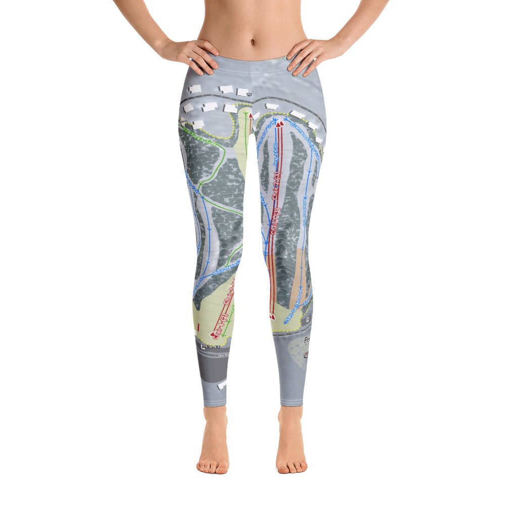 Peek'n Peak, New York Ski Trail Map Women's Base Layer Bottom - Powderaddicts