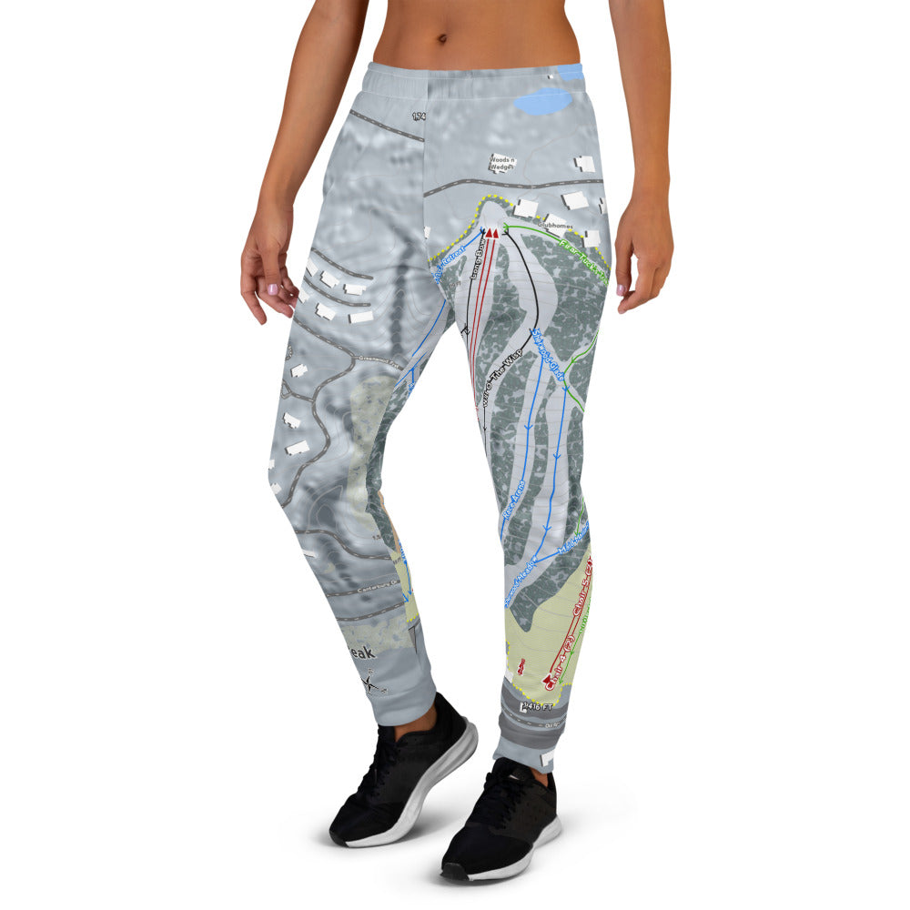 Peek'n Peak, New York Ski Trail Map Women's Mid-Layer - Powderaddicts