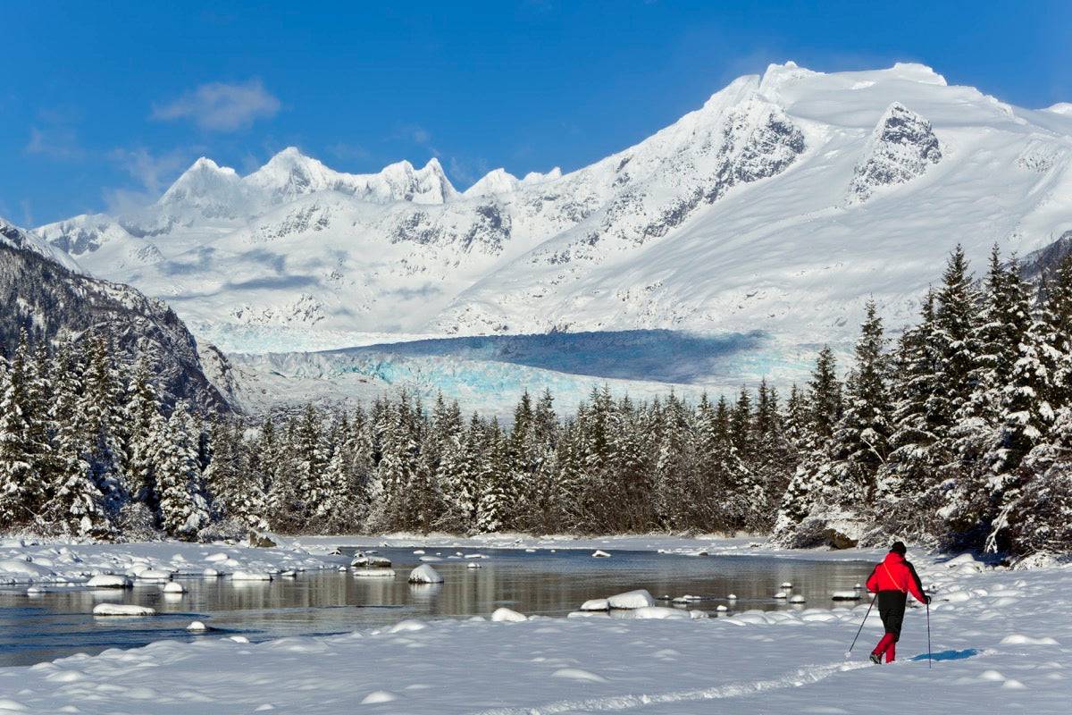 Person Cross-Country Skiing In A Winter - Powderaddicts