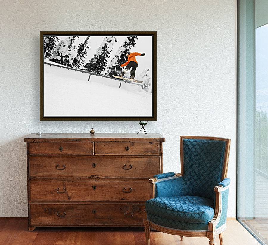 Person Snowboarding On A Railing - Powderaddicts