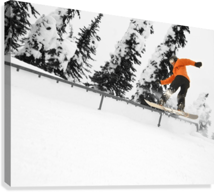 Person Snowboarding On A Railing - Powderaddicts