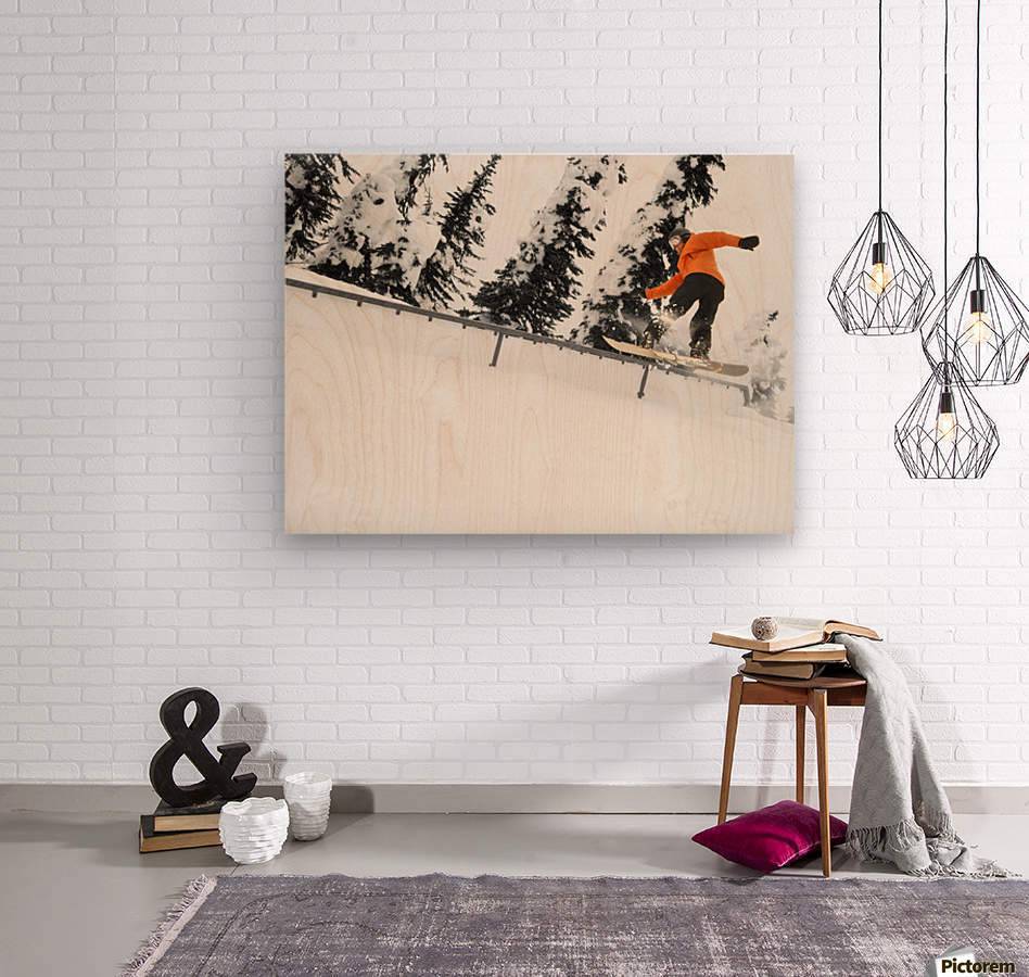 Person Snowboarding On A Railing - Powderaddicts