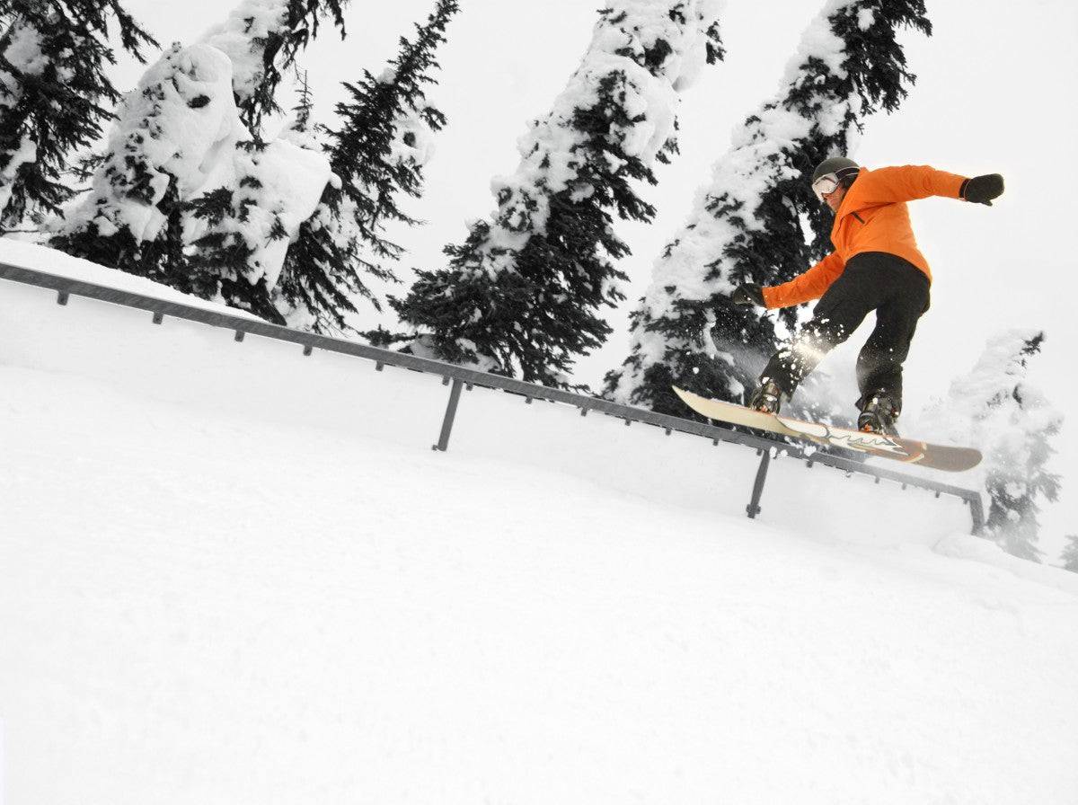 Person Snowboarding On A Railing - Powderaddicts