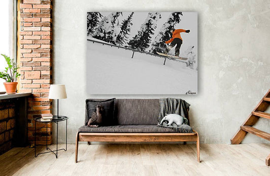 Person Snowboarding On A Railing - Powderaddicts