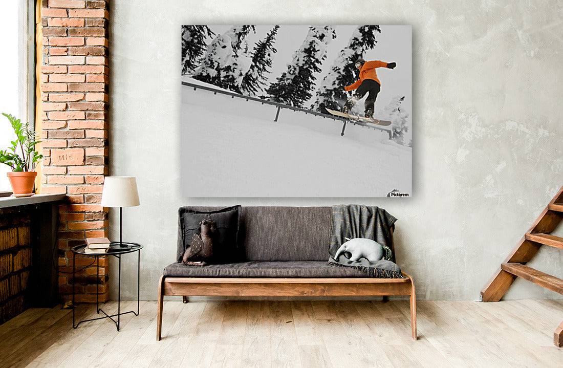 Person Snowboarding On A Railing - Powderaddicts