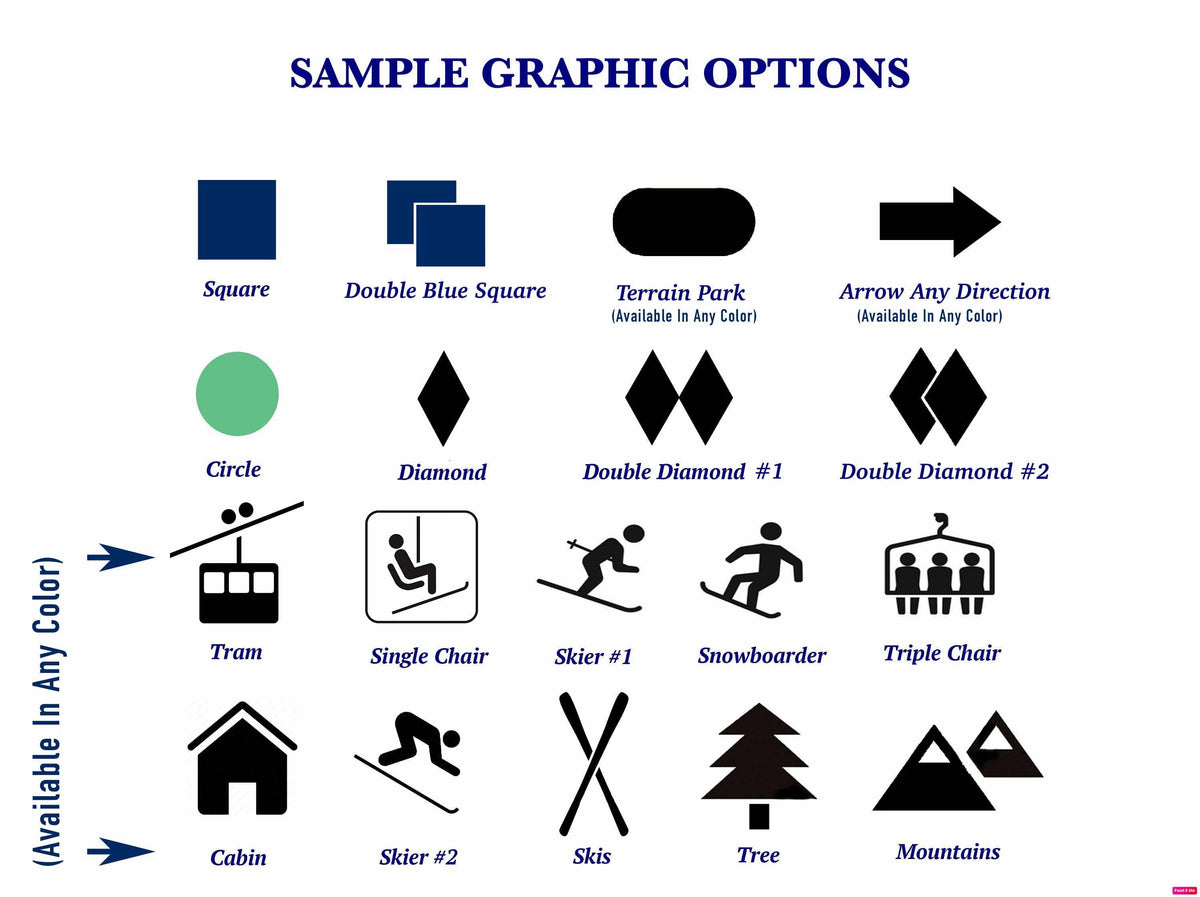 PERSONALIZED Rustic Ski and Snowboard Trail Signs (🇺🇸 Made In The USA) - Powderaddicts