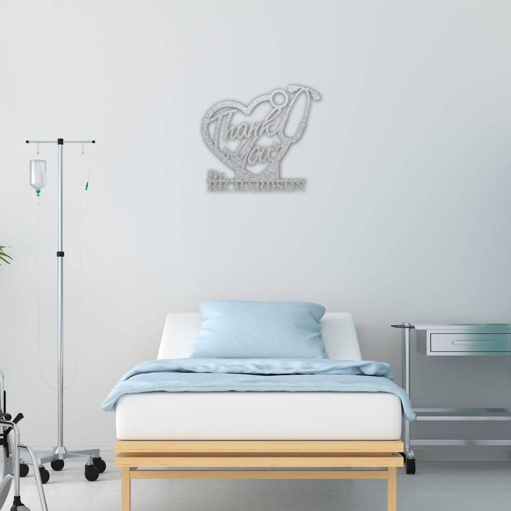 PERSONALIZED Thank You Nurses Metal Wall Art (🇺🇸 Made In The USA) - Powderaddicts