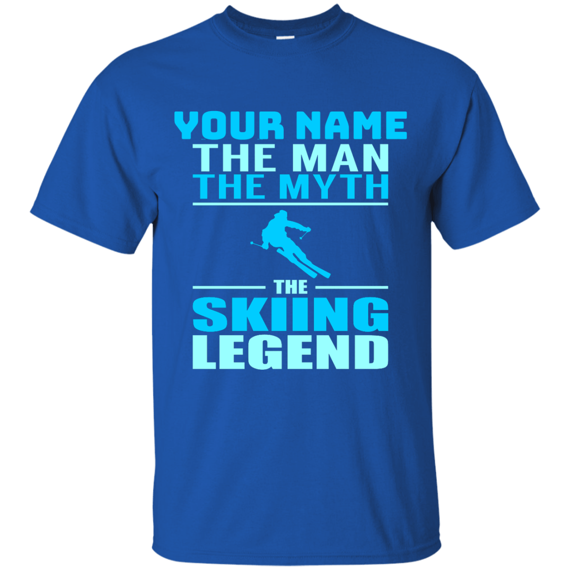 Personalized The Man The Myth The Skiing Legend Tees - Powderaddicts