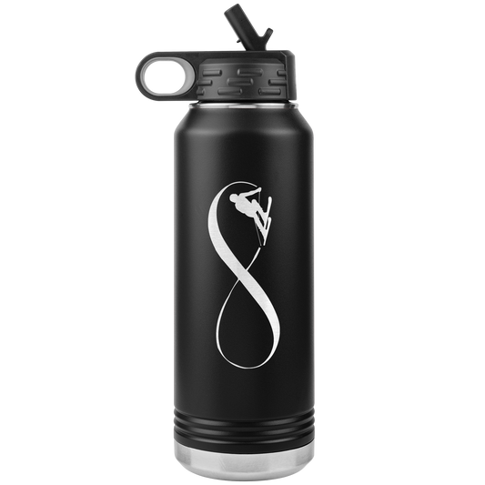 Infinity Skiing 32oz Water Bottle Tumbler - Powderaddicts