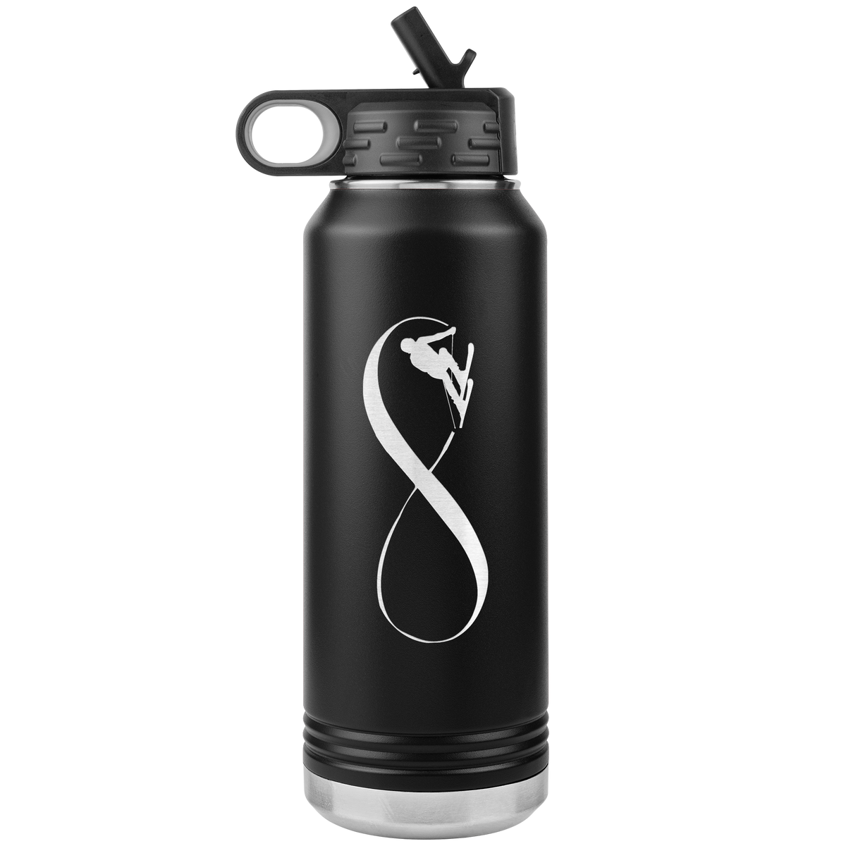 Infinity Skiing 32oz Water Bottle Tumbler - Powderaddicts
