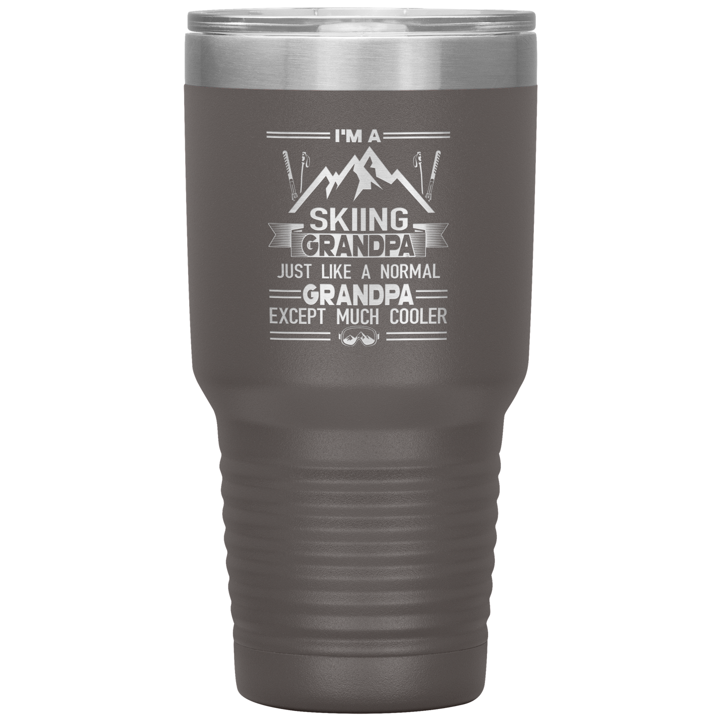 I'm A Skiing Grandpa 30oz Tumbler - Powderaddicts