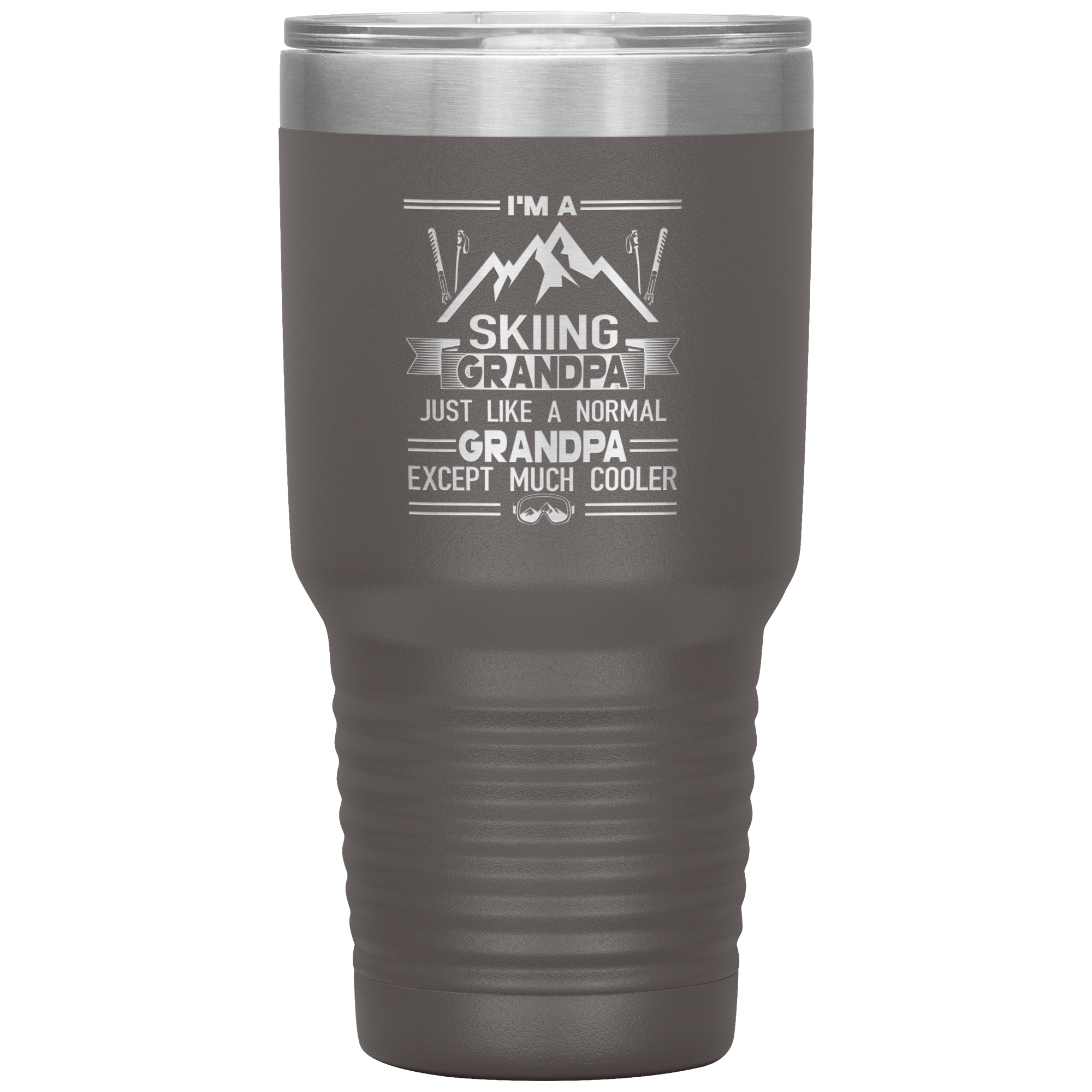 I'm A Skiing Grandpa 30oz Tumbler - Powderaddicts