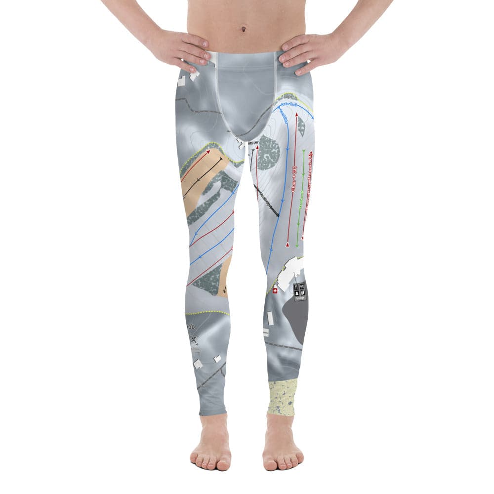 Pine Knob, Michigan Ski Trail Map Men's Base Layer Bottom