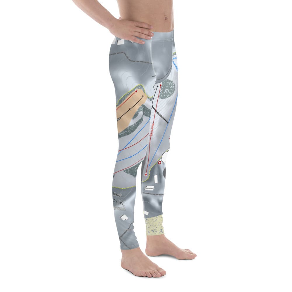 PineKnob, Michigan Ski Trail Map Men's Base Layer Bottom - Powderaddicts