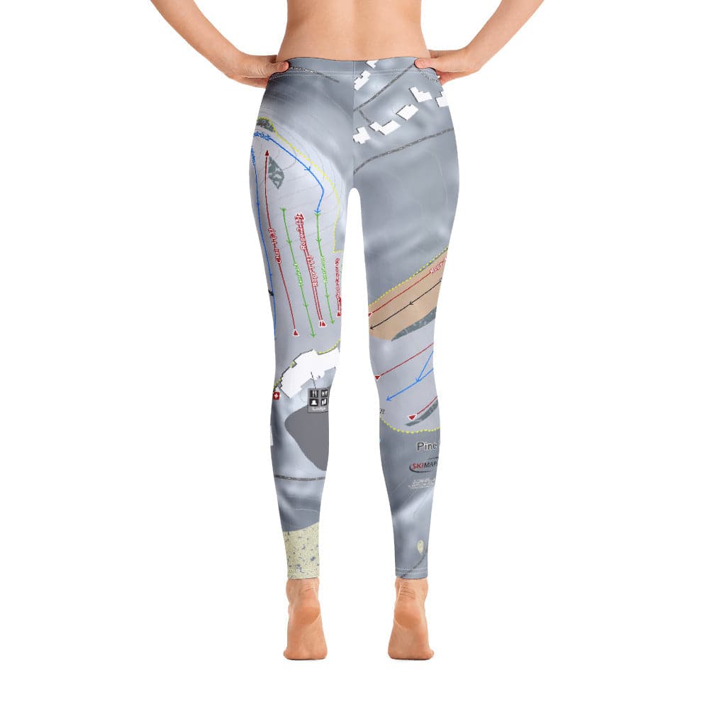 Pine Knob, Michigan Ski Trail Map Women's Base Layer Bottom