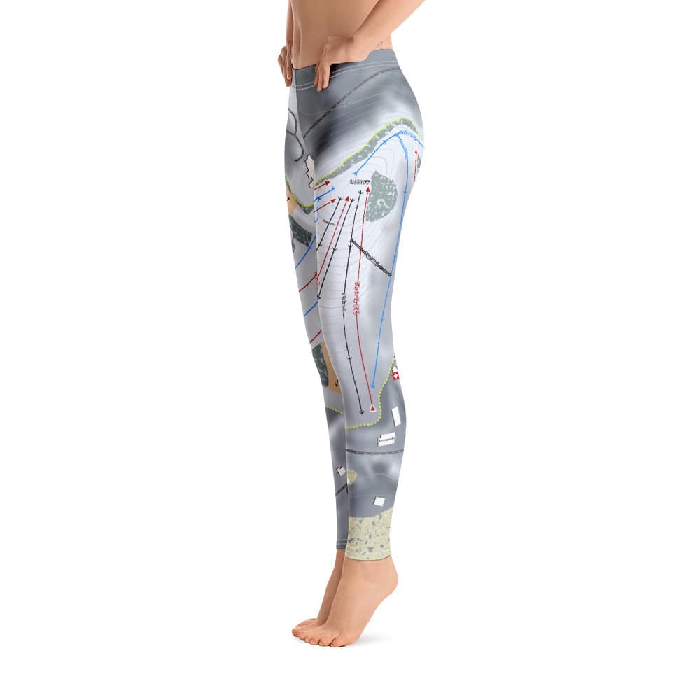 PineKnob, Michigan Ski Trail Map Women's Base Layer Bottom - Powderaddicts