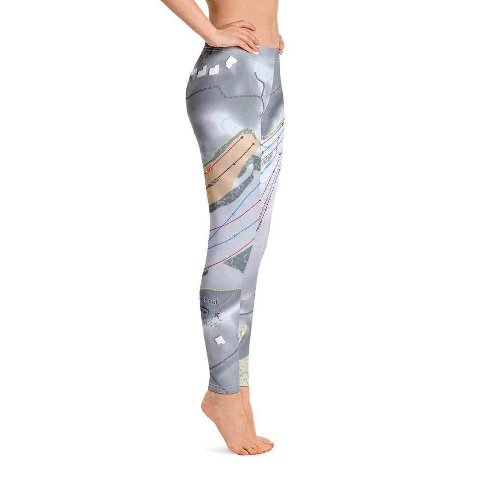 PineKnob, Michigan Ski Trail Map Women's Base Layer Bottom - Powderaddicts