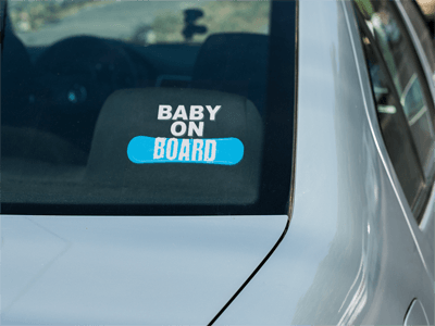 Baby On Board Car Stickers - Powderaddicts