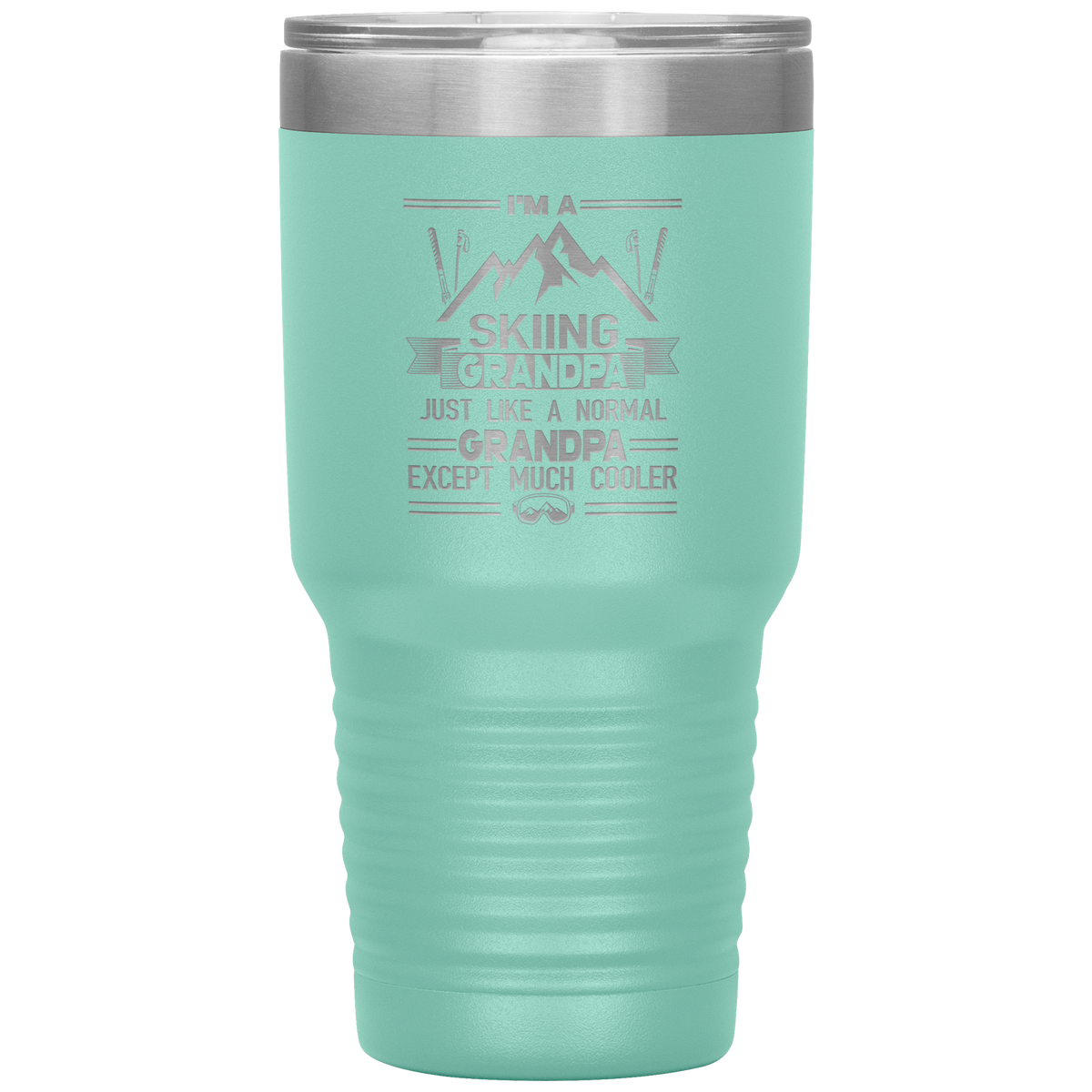 I'm A Skiing Grandpa 30oz Tumbler - Powderaddicts