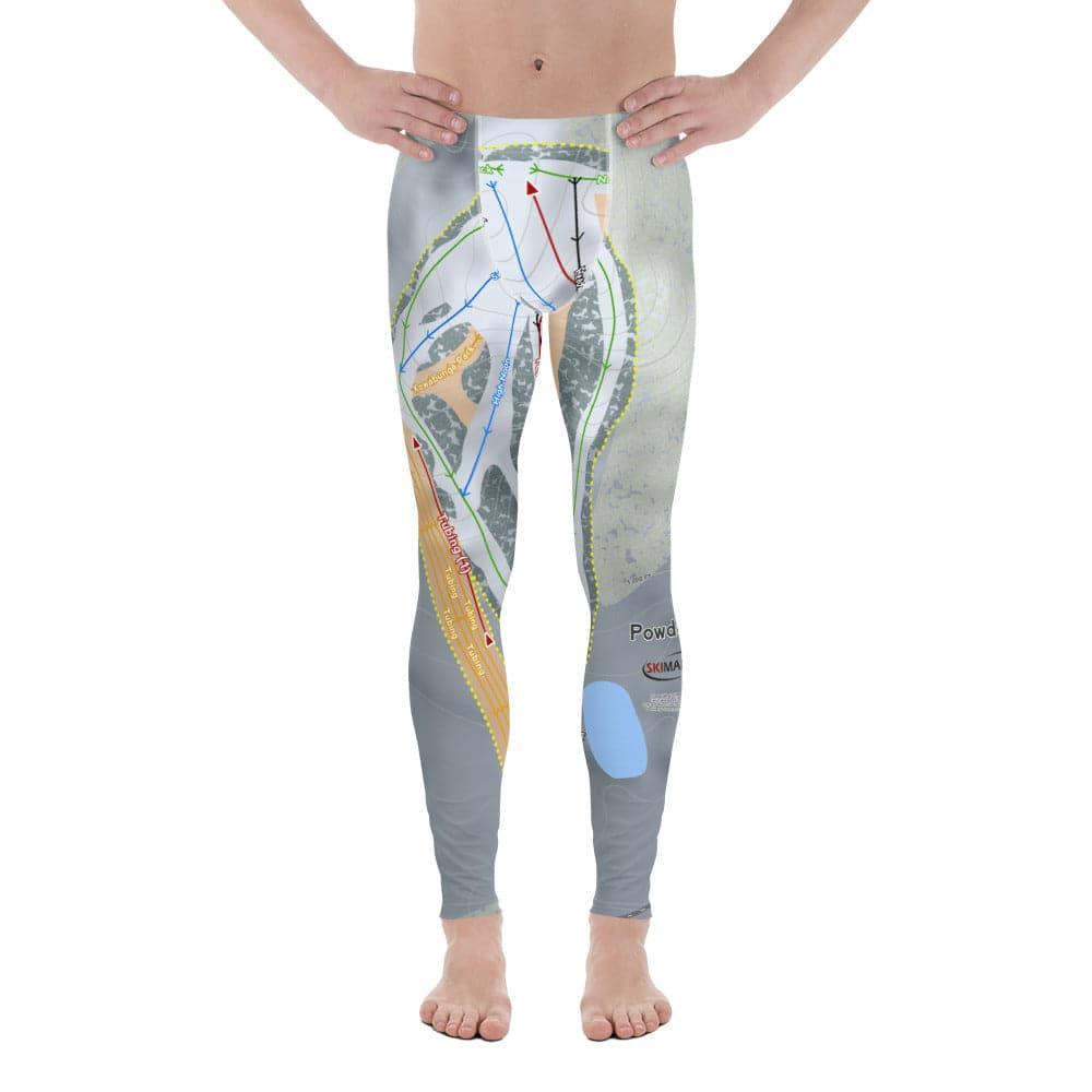 Powder Ridge, Connecticut Ski Trail Map Men's Base Layer Bottom