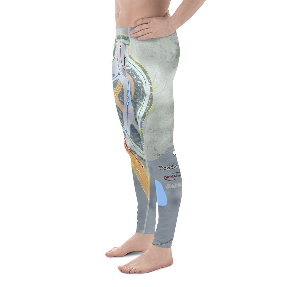 Powder Ridge, Connecticut Ski Trail Map Men's Base Layer Bottom - Powderaddicts