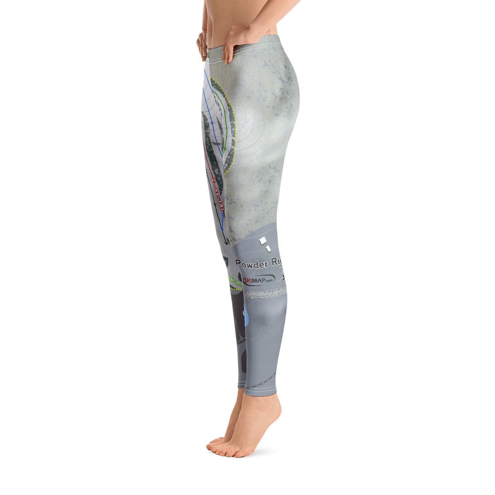 Powder Ridge, Connecticut Ski Trail Map Women's Base Layer Bottom - Powderaddicts