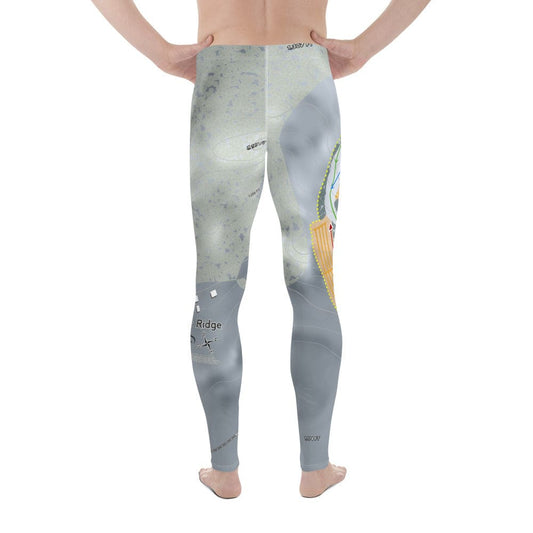 Powder Ridge, Minnesota Ski Trail Map Men's Base Layer Bottom - Powderaddicts