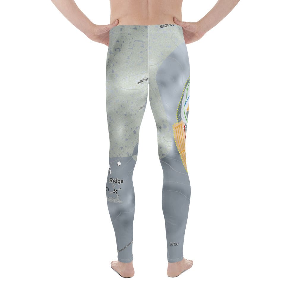 Powder Ridge, Minnesota Ski Trail Map Men&#39;s Base Layer Bottom - Powderaddicts