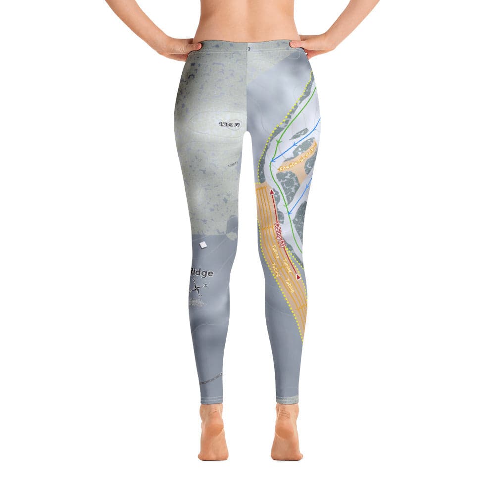 Powder Ridge, Minnesota Ski Trail Map Women&#39;s Base Layer Bottom - Powderaddicts