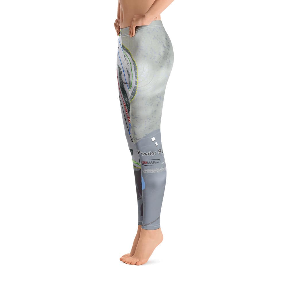 Powder Ridge, Minnesota Ski Trail Map Women's Base Layer Bottom - Powderaddicts