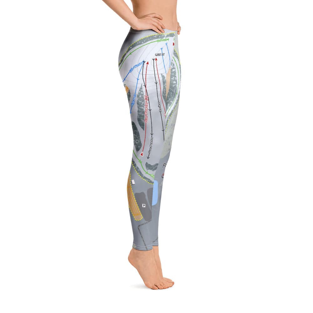 Powder Ridge, Minnesota Ski Trail Map Women's Base Layer Bottom - Powderaddicts