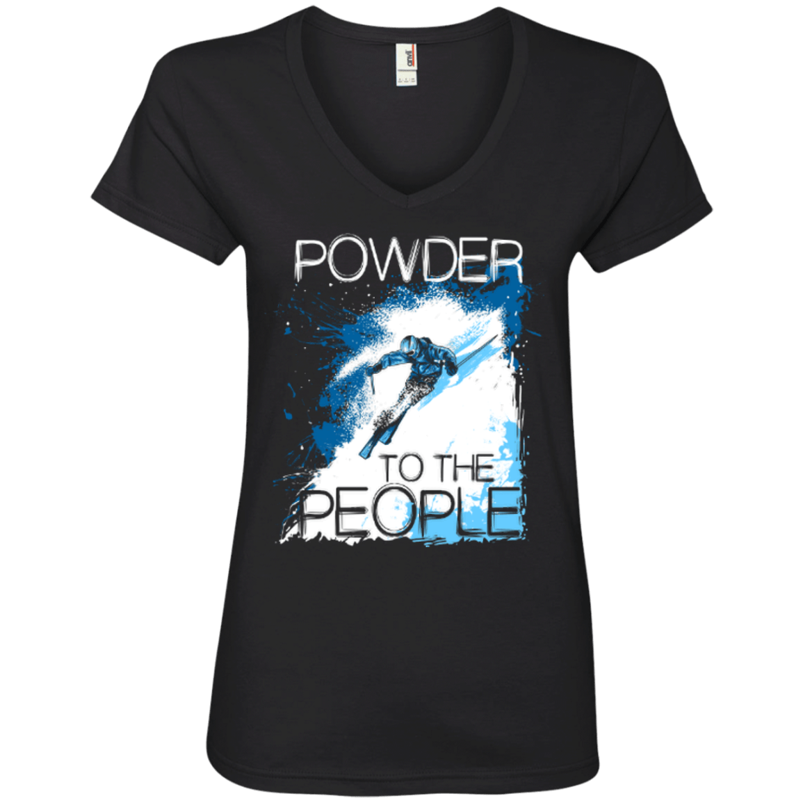 Powder To The People Ladies Tees - Powderaddicts