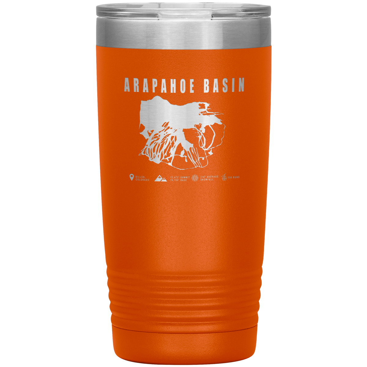 Arapahoe Basin,Colorado Ski Resort 20oz Tumbler - Powderaddicts
