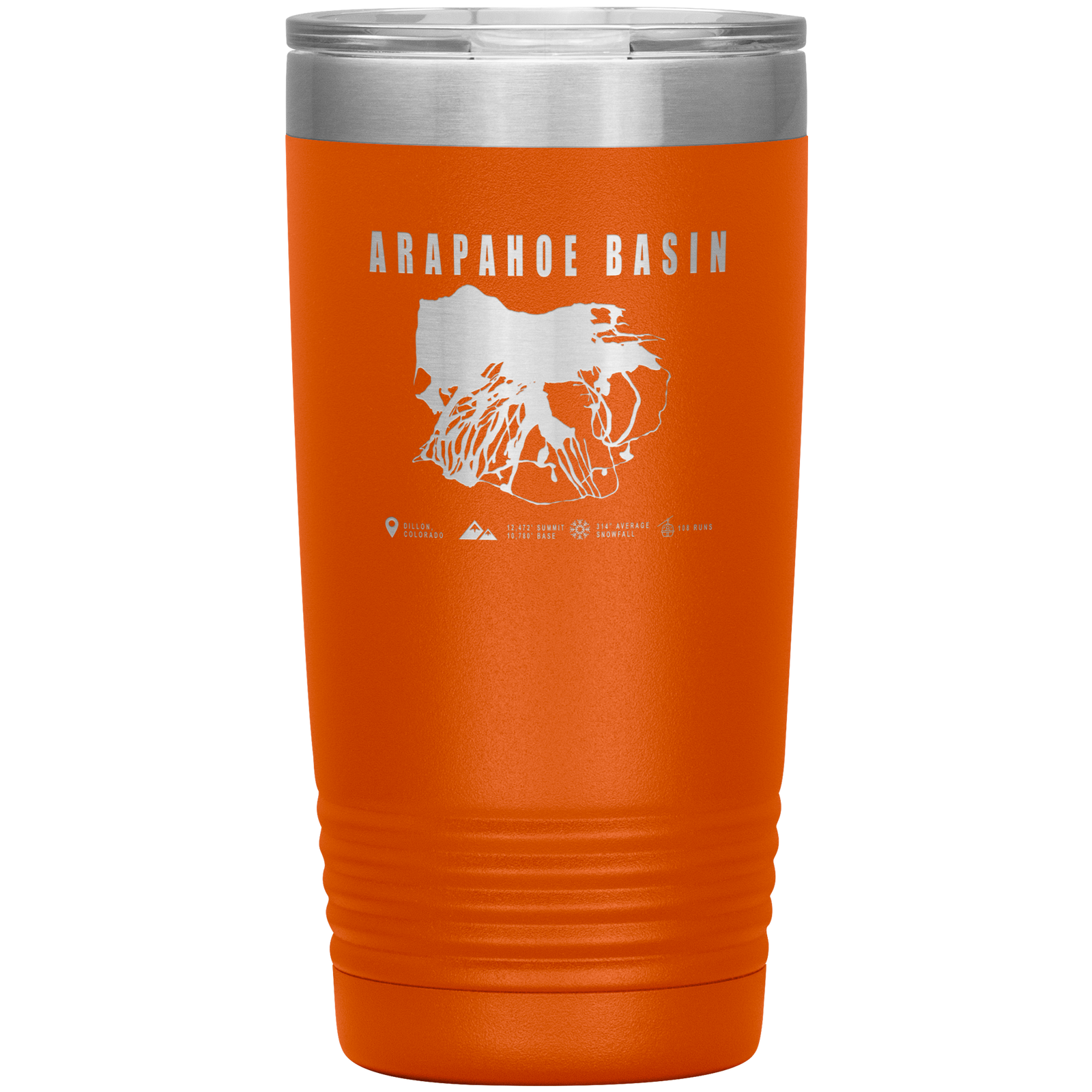 Arapahoe Basin,Colorado Ski Resort 20oz Tumbler - Powderaddicts