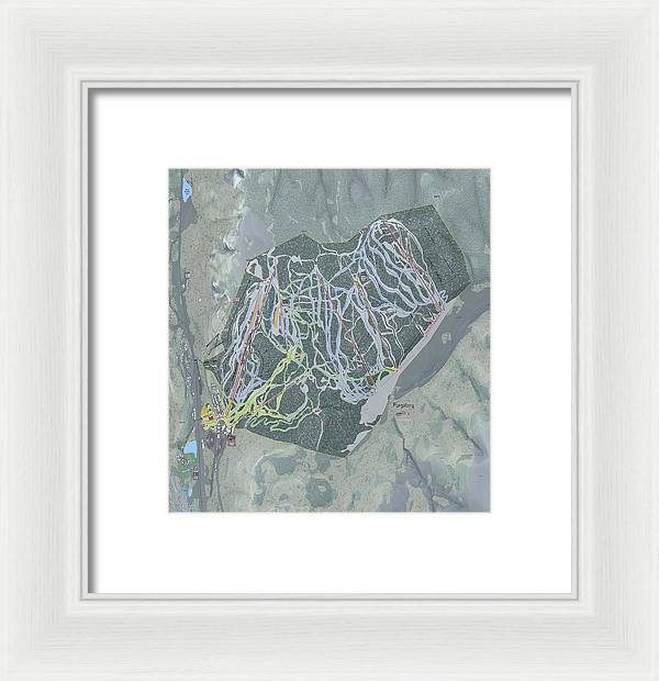 Purgatory Ski Trail Map - Framed Print - Powderaddicts