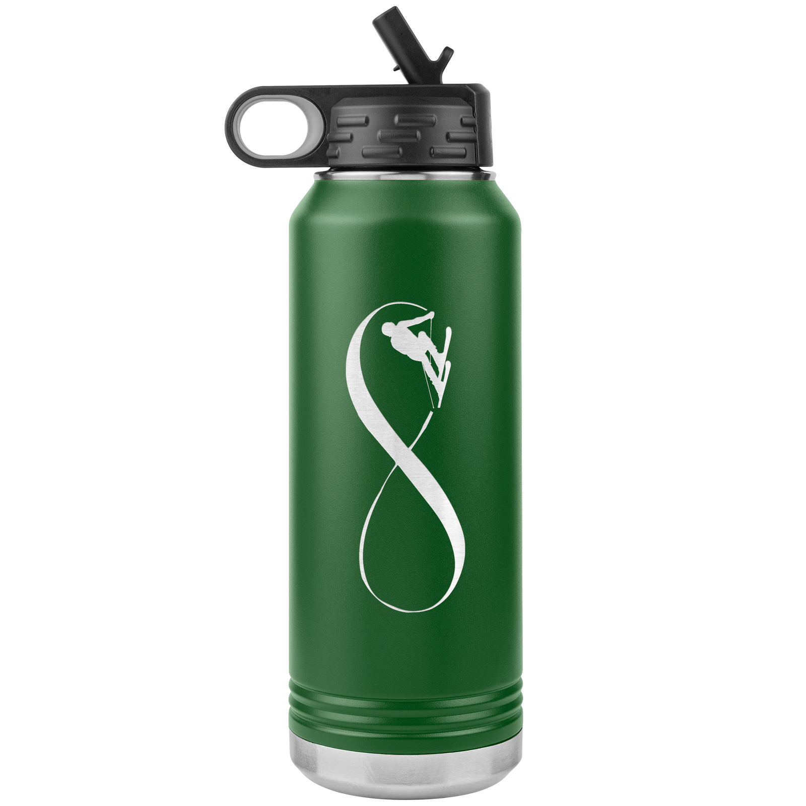 Infinity Skiing 32oz Water Bottle Tumbler - Powderaddicts
