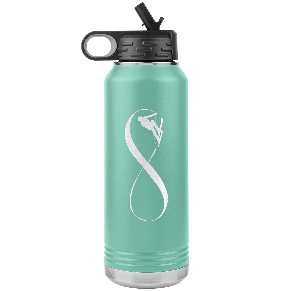 Infinity Skiing 32oz Water Bottle Tumbler - Powderaddicts