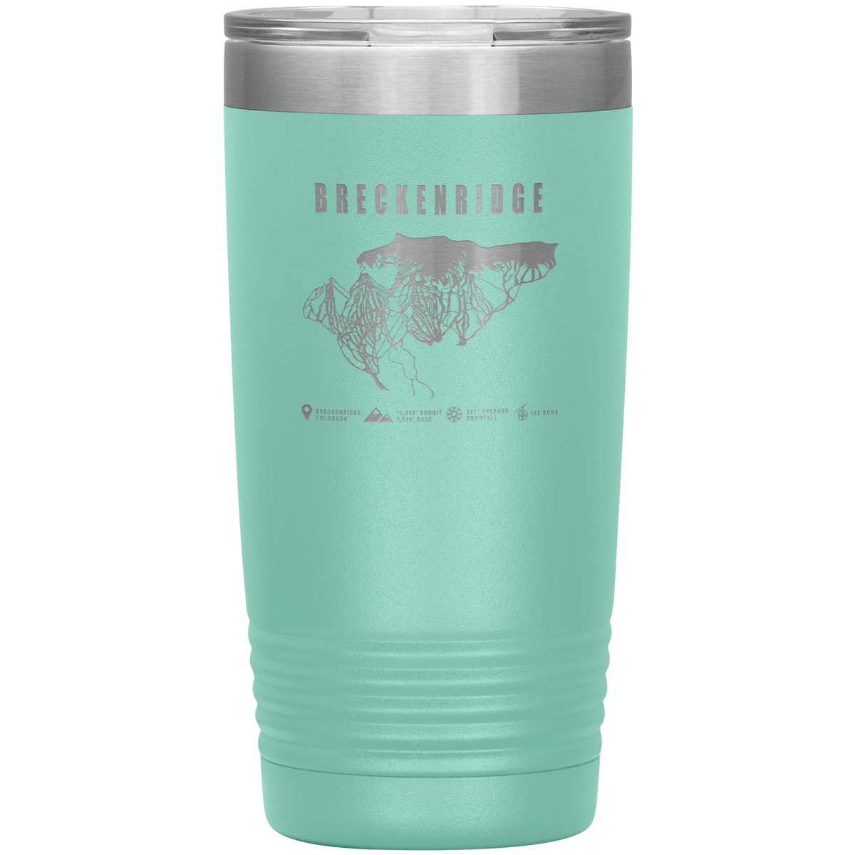 Breckenridge Colorado Ski Trail Map 20oz Tumbler - Powderaddicts
