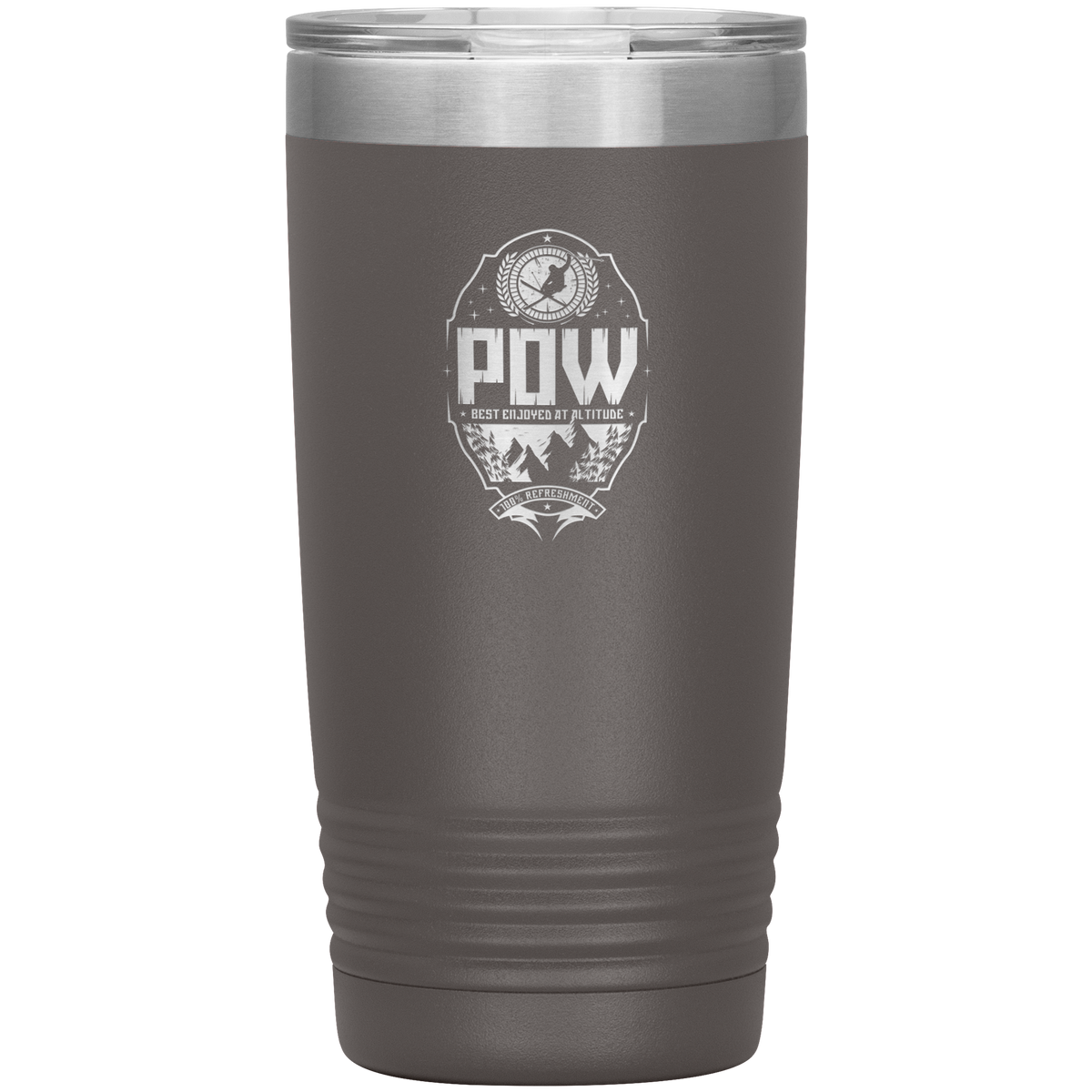 Pow Best Enjoyed At Altitude 20oz Tumbler - Powderaddicts